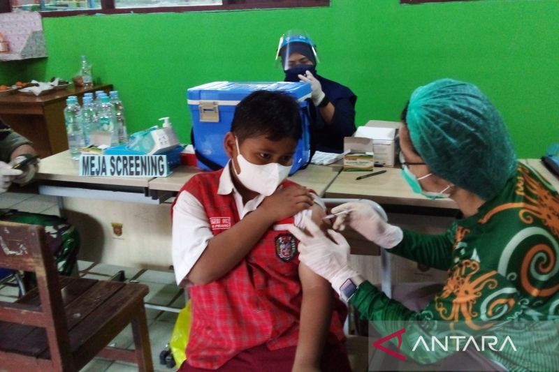 Vaksinasi COVID-19 dosis kedua murid SD di Samarinda capai 70 persen