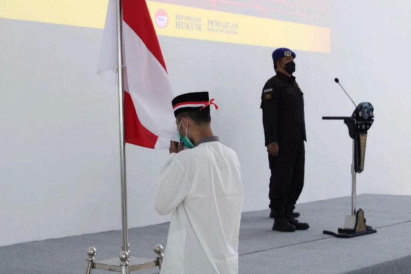 Dua WBP terorisme di Nusakambangan ucapkan Ikrar Setia NKRI