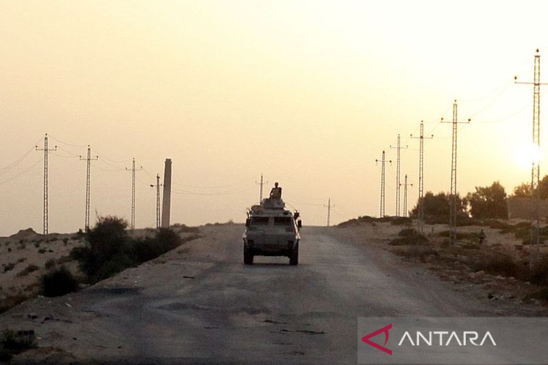 Serangan di Sinai tewaskan 11 tentara Mesir