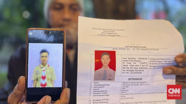 Seorang warga Demak, Jawa Tengah, bernama Bagus Pujianto, dikabarkan diculik sejak November 2021 lalu dan hingga kini belum juga ditemukan.