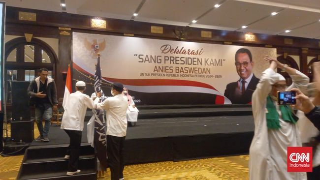 Polisi menyebut bahwa acara deklarasi mendukung Anies Baswedan sebagai calon presiden (capres) Pemilu 2024 di Hotel Bidara, Jakarta Selatan memiliki izin.