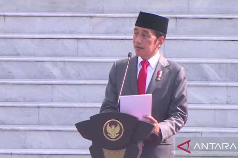 Jokowi minta perwira TNI dan Polri jadikan Indonesia negara maju