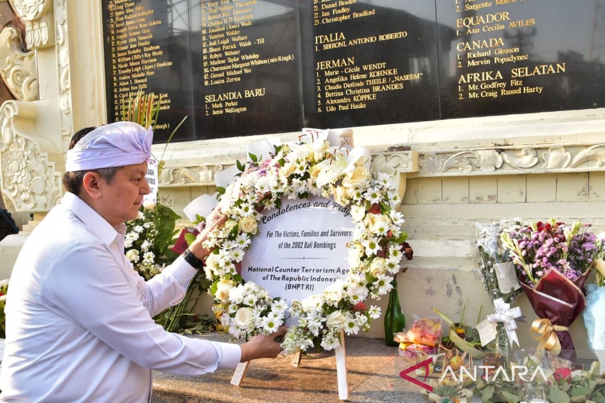 Kepala BNPT kutuk ideologi kekerasan peringati 21 tahun Bom Bali