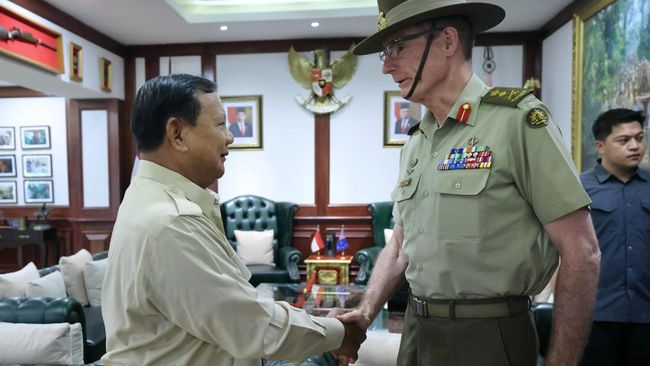 Menhan RI, Prabowo Subianto, menyambut baik kunjungan CDF Australia, Angus Campbell, sebagai wujud persahabatan kedua negara yang kuat.