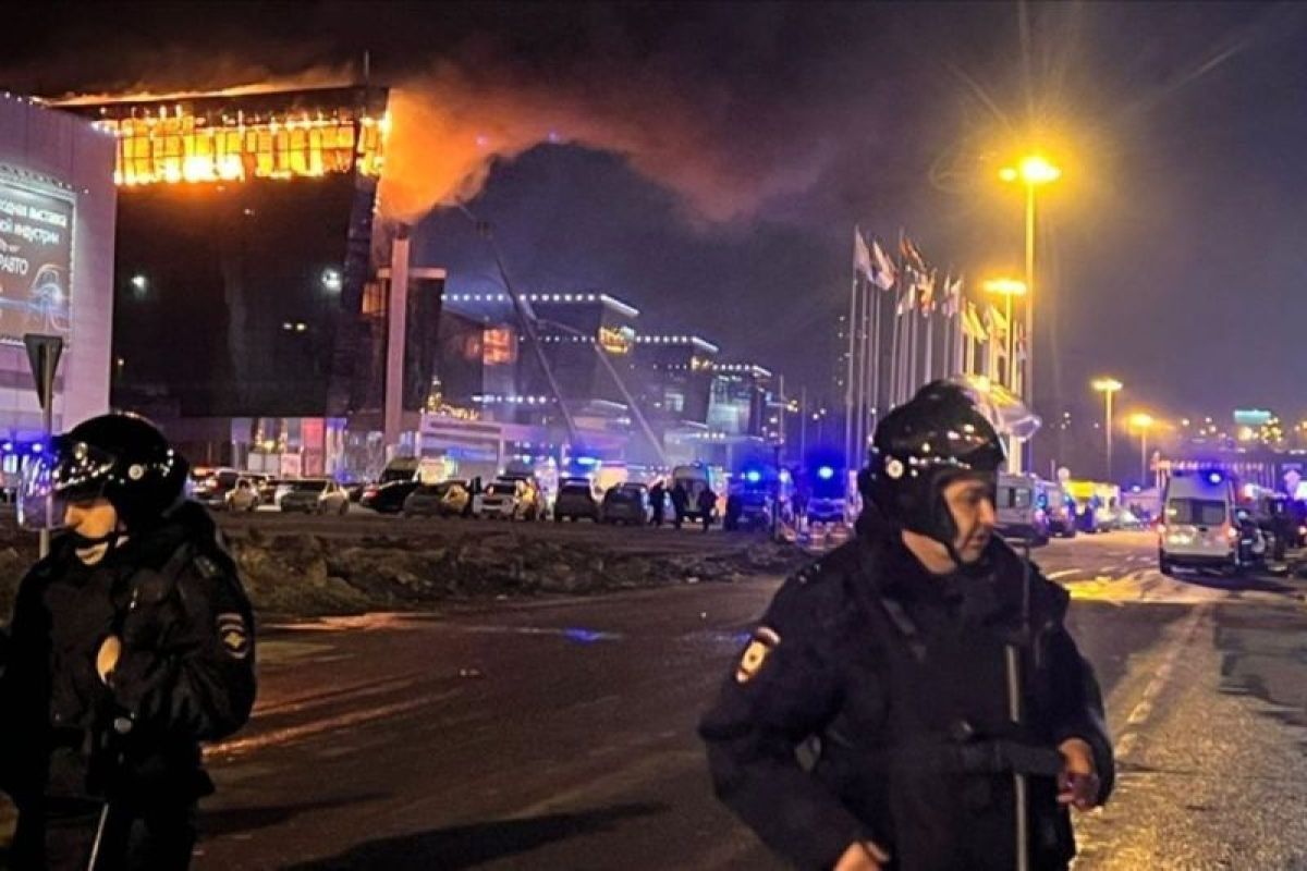 Rusia tuduh Ukraina dalang penembakan di Crocus City Hall
