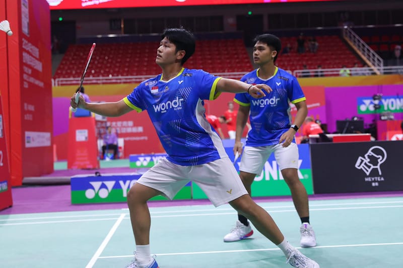Dexter/Wahyu dan Karsten/Dapa Ke Babak 32 Besar Kejuaraan Dunia Junior 2024
