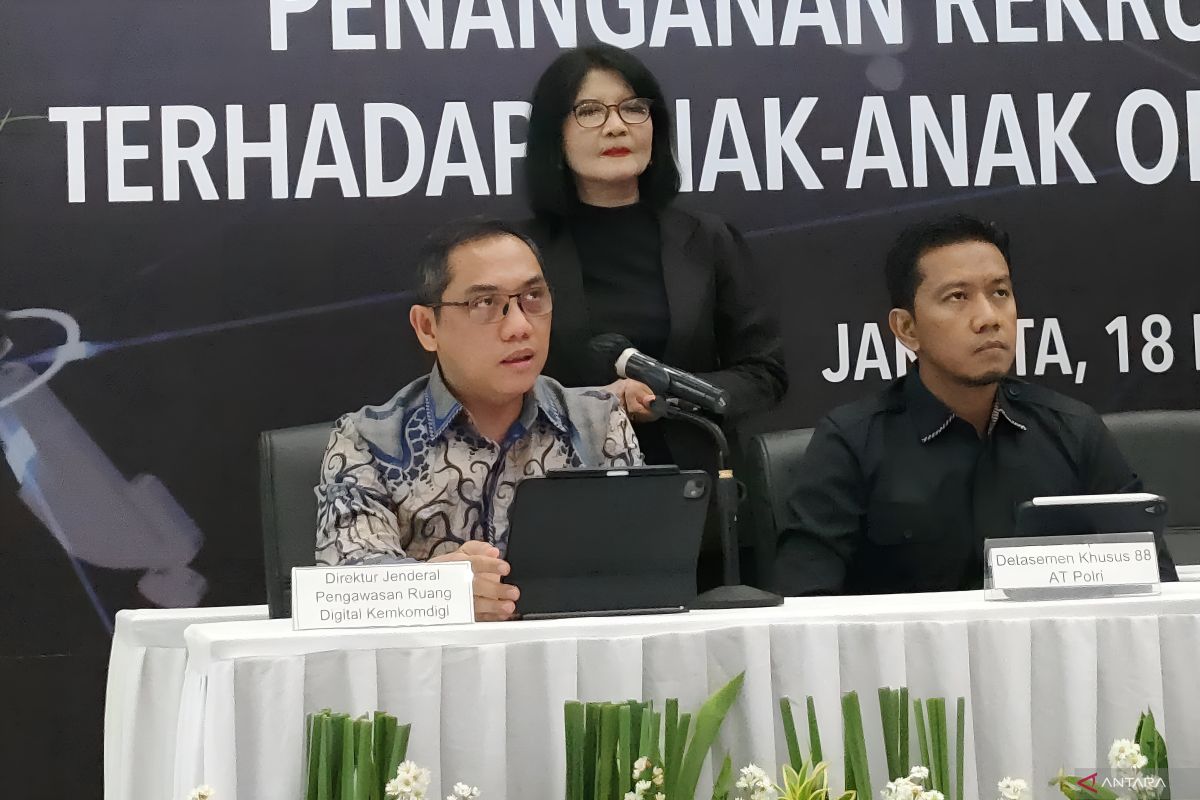 Kemkomdigi tangani 8.320 konten bermuatan terorisme