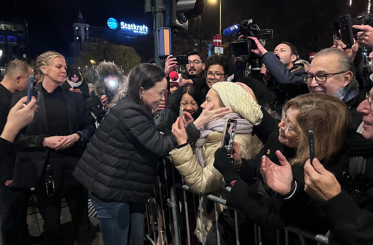 Pemimpin Oposisi Venezuela María Corina Machado Muncul di Oslo Usai Menang Nobel Perdamaian