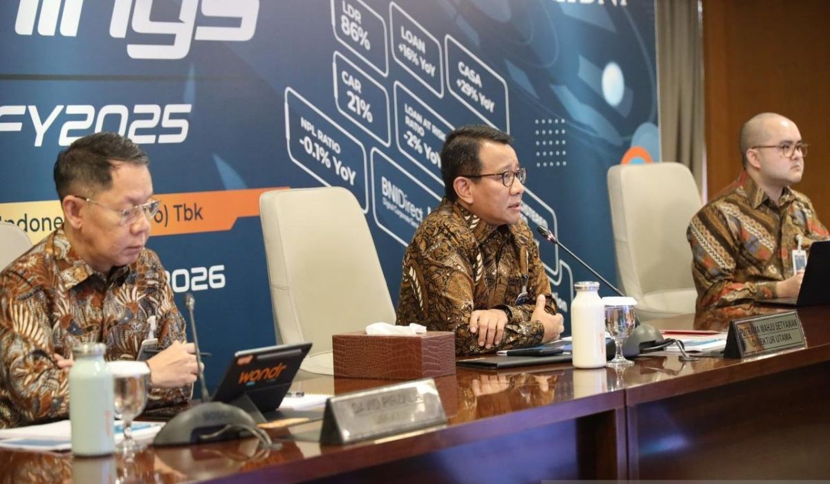 BNI Bukukan Laba Bersih Rp20 Triliun pada 2025, Kredit Tumbuh 15 Persen