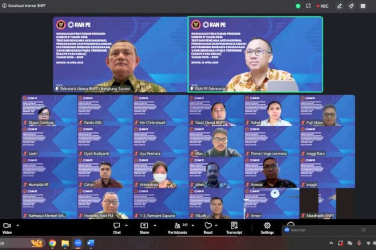 BNPT: Sosialisasi RAN PE Fase II komitmen penanggulangan ekstremisme