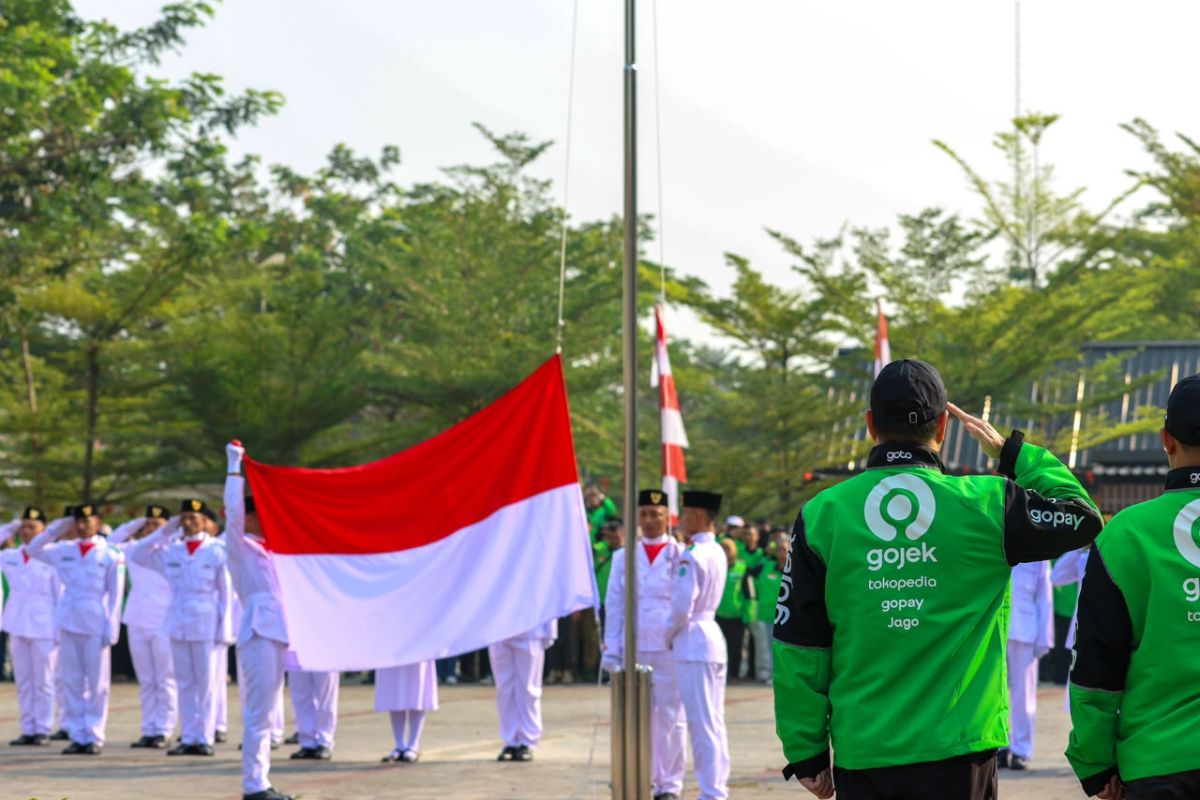 Pertama kalinya, mitra Gojek jadi Paskibra peringati HUT ke-81 RI
