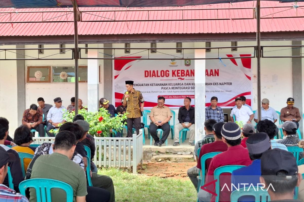 Kemensos beri modal usaha Rp5 juta untuk 21 eks-napi terorisme di Poso